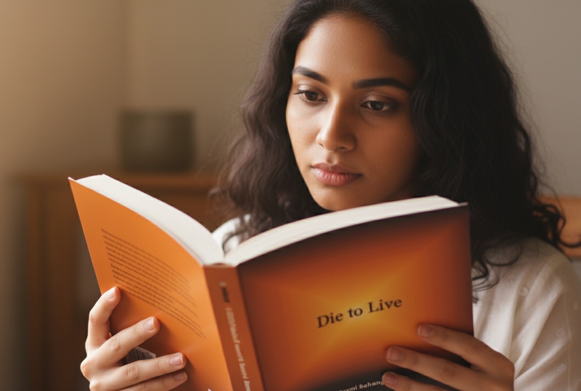 Woman reading a book